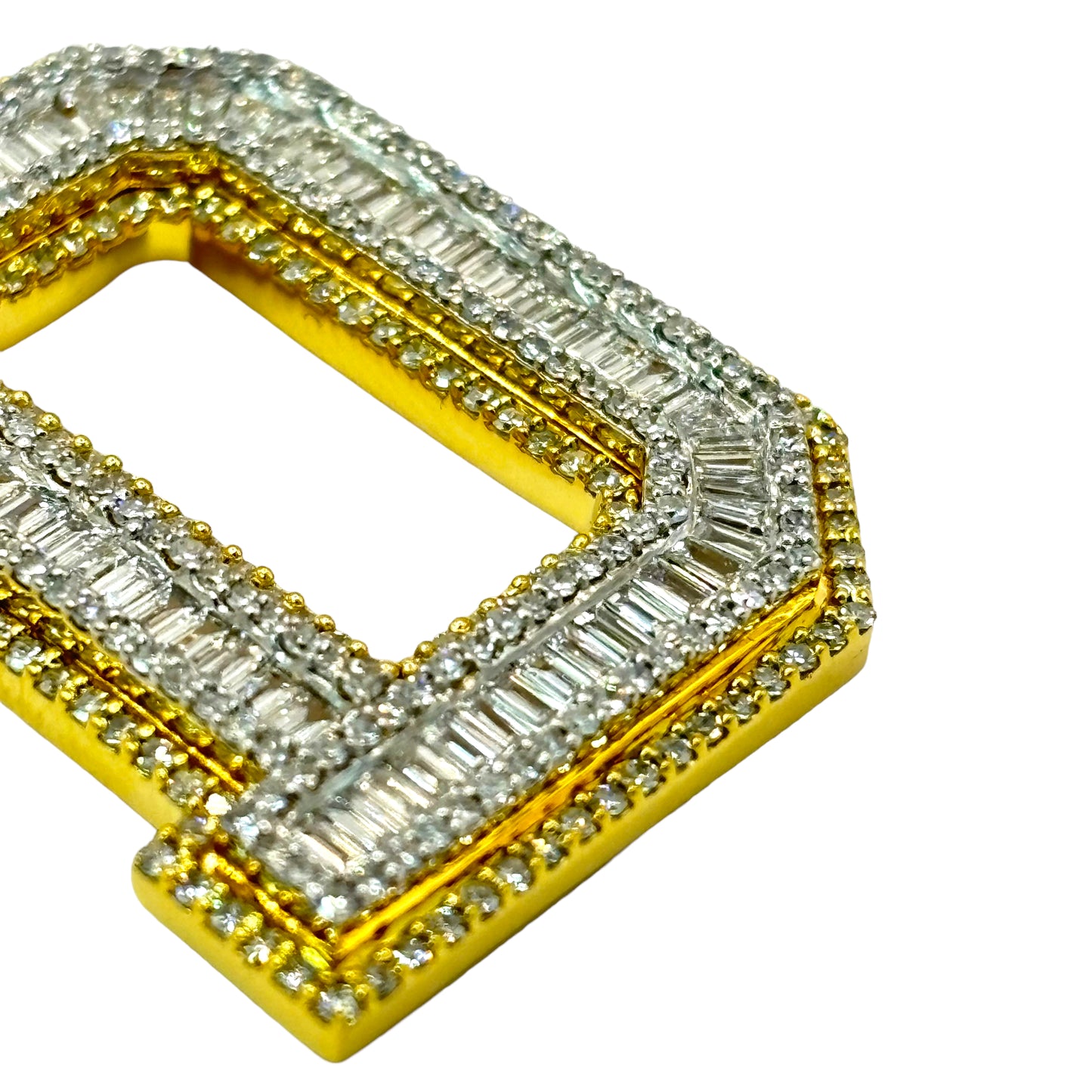 10KT VVS-1 CVD DIAMOND CUSTOM “ANY LETTER” LETTER INITAL PENDANT