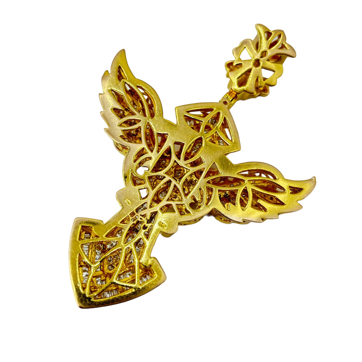 14Kt ANGELIC CROSS PENDANT