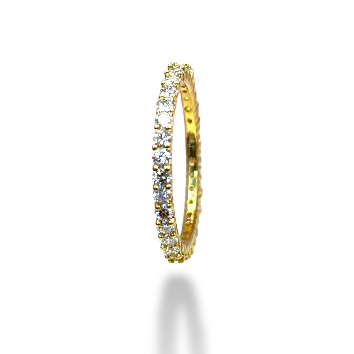 1.00 CT DIAMOND ETERNITY BAND 14KT YELLOW GOLD
