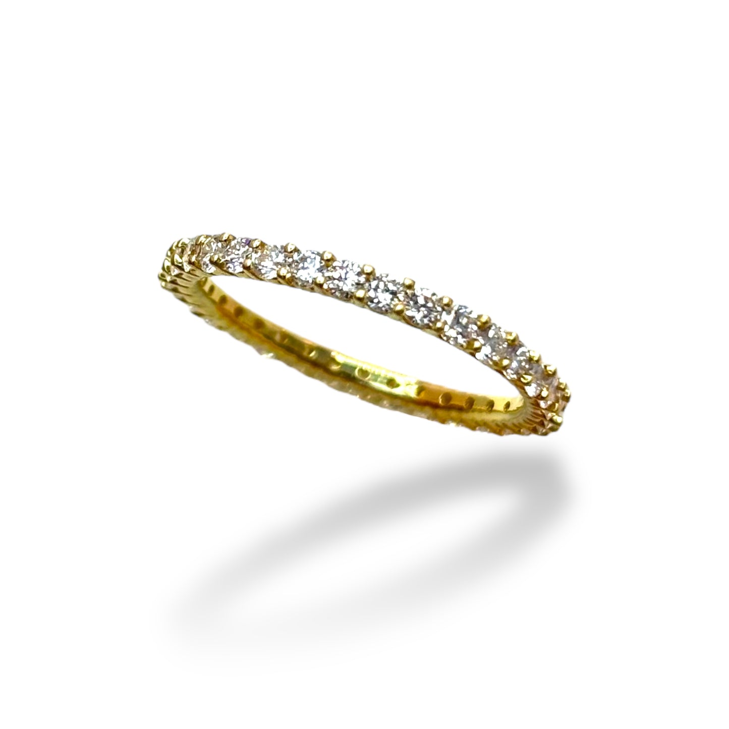 1.00 CT DIAMOND ETERNITY BAND 14KT YELLOW GOLD