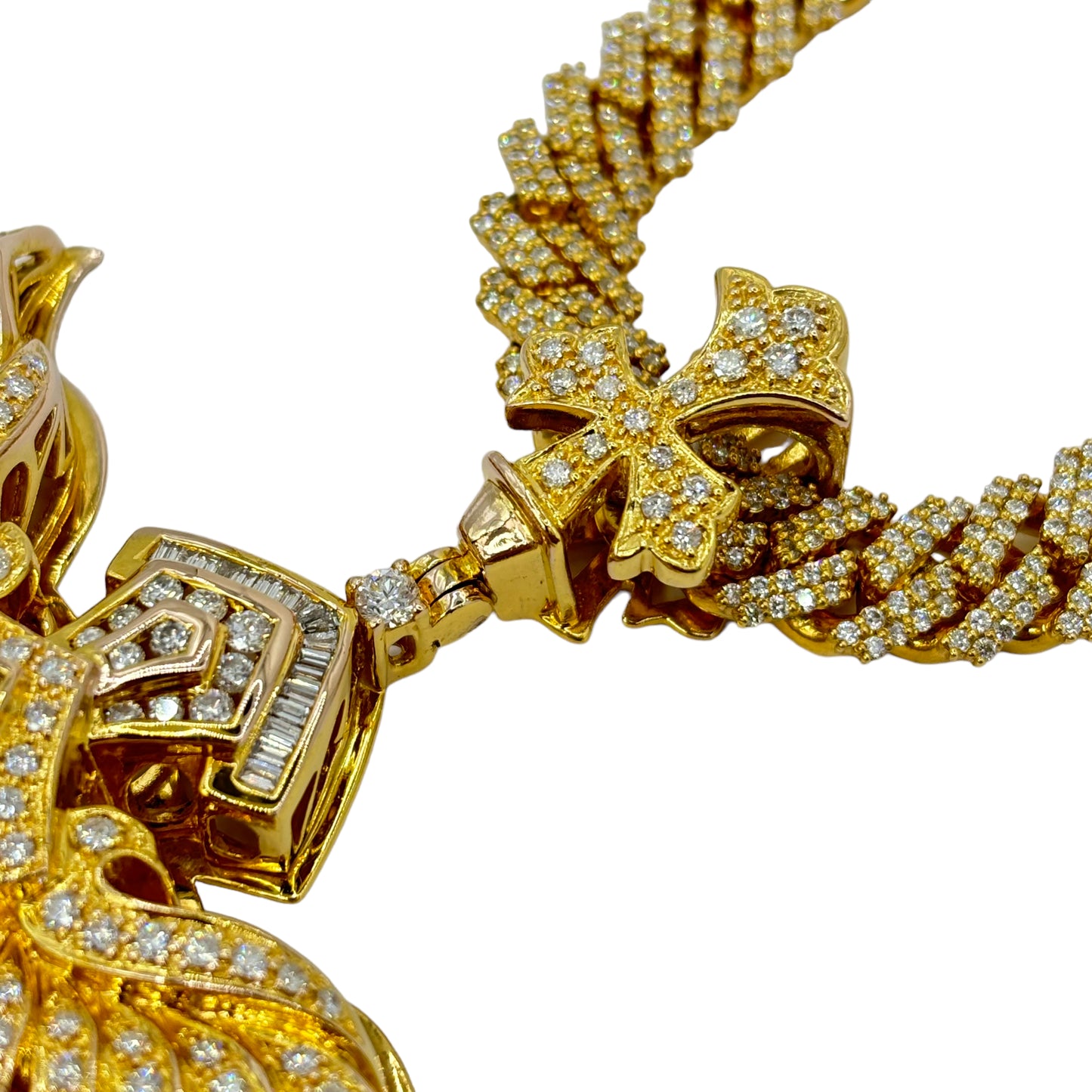 14Kt ANGELIC CROSS PENDANT