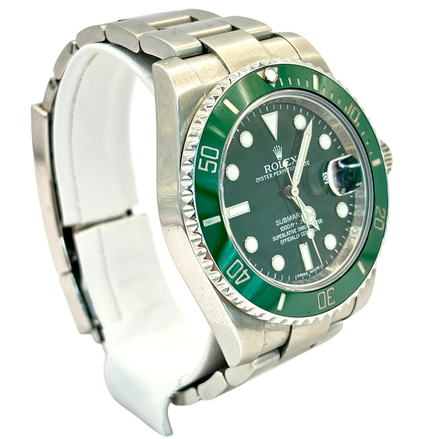PRE-OWNED ROLEX SUBMARINER DATE REF.#116610LV “HULK” FULL-SET.