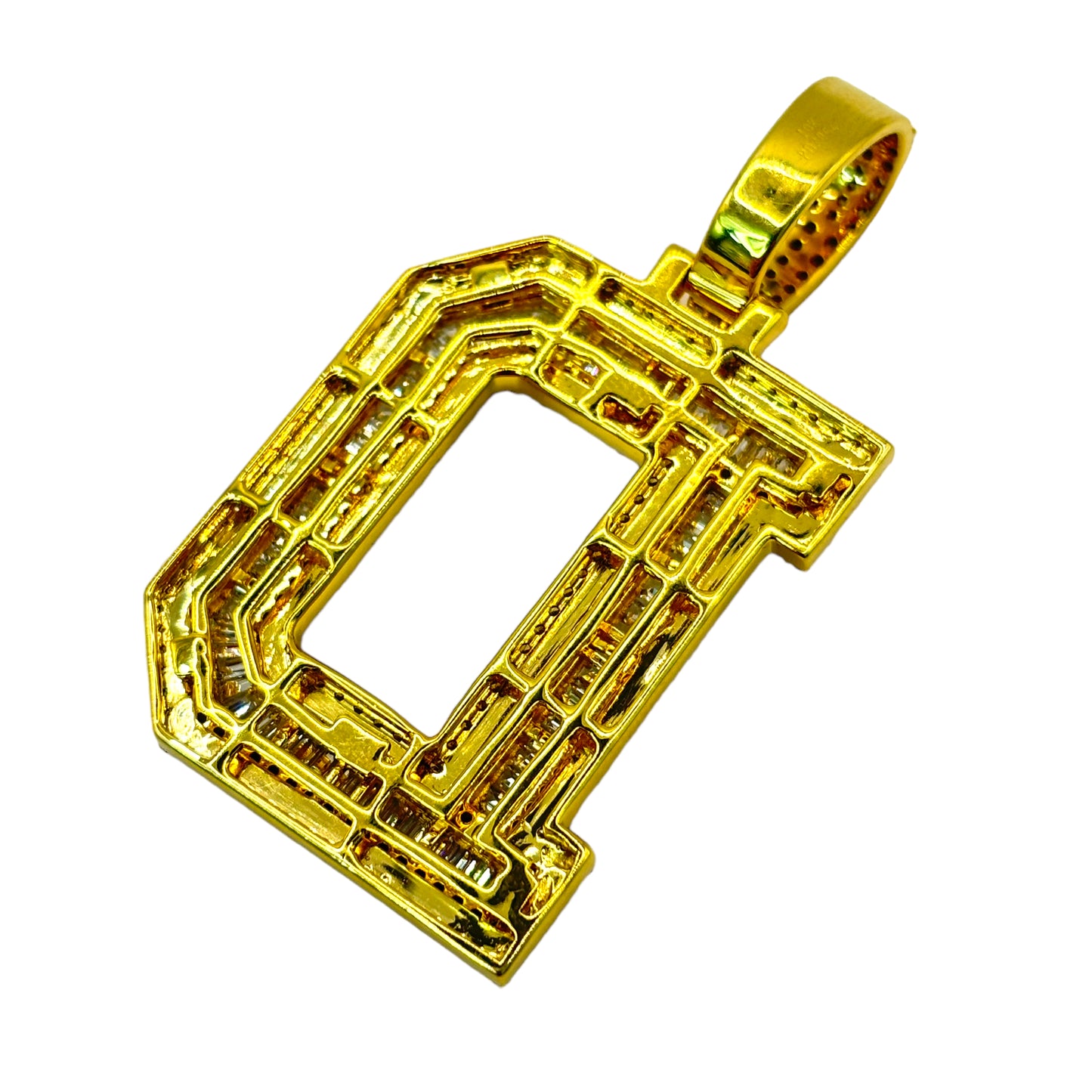 10KT VVS-1 CVD DIAMOND CUSTOM “ANY LETTER” LETTER INITAL PENDANT