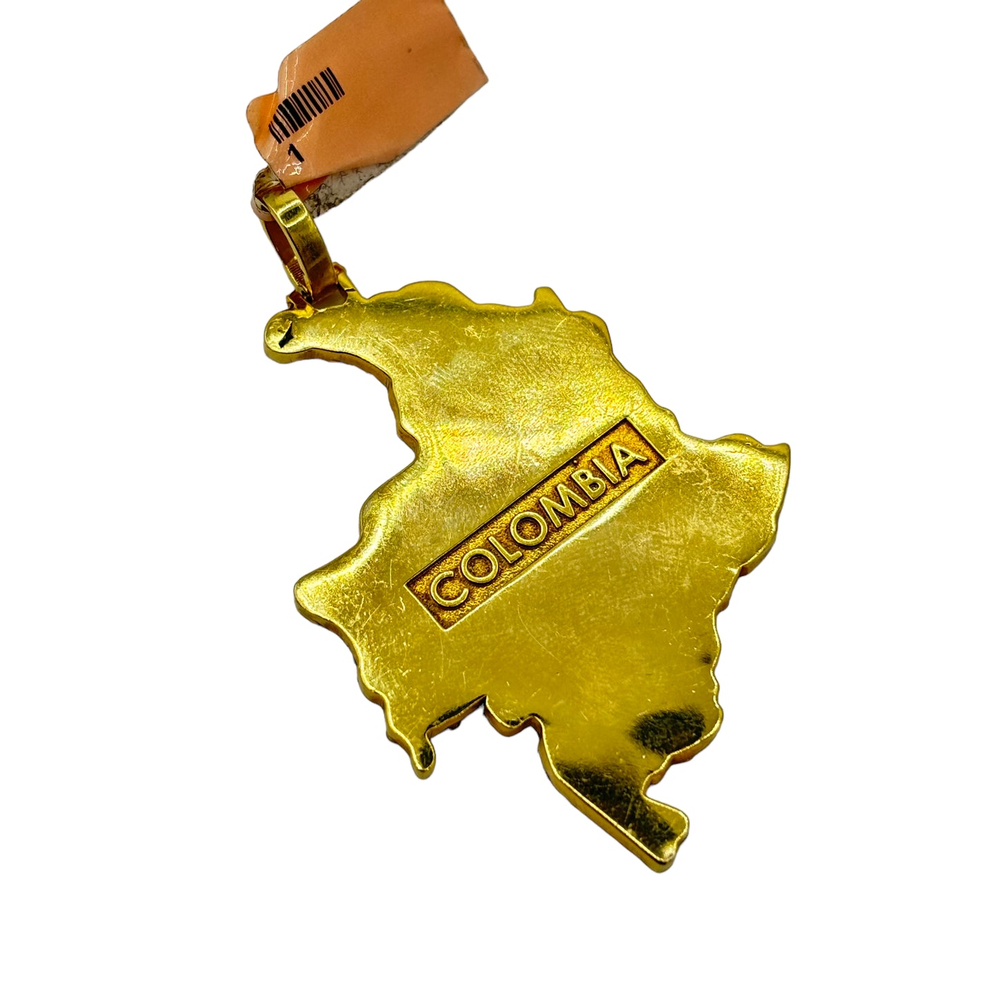 SOLID 14KT VVS-1 NATURAL DIAMOND “COLOMBIA” PENDANT