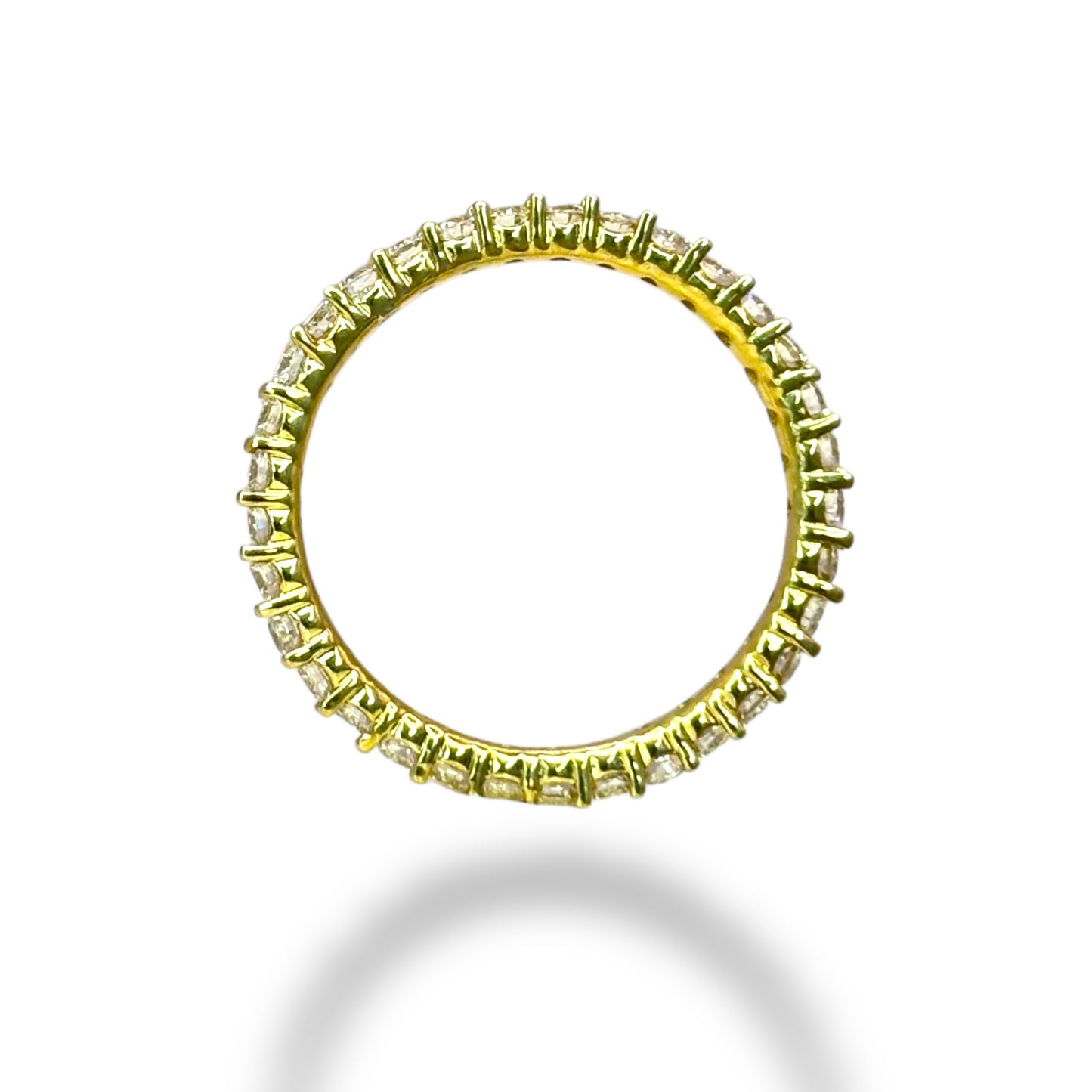 1.00 CT DIAMOND ETERNITY BAND 14KT YELLOW GOLD