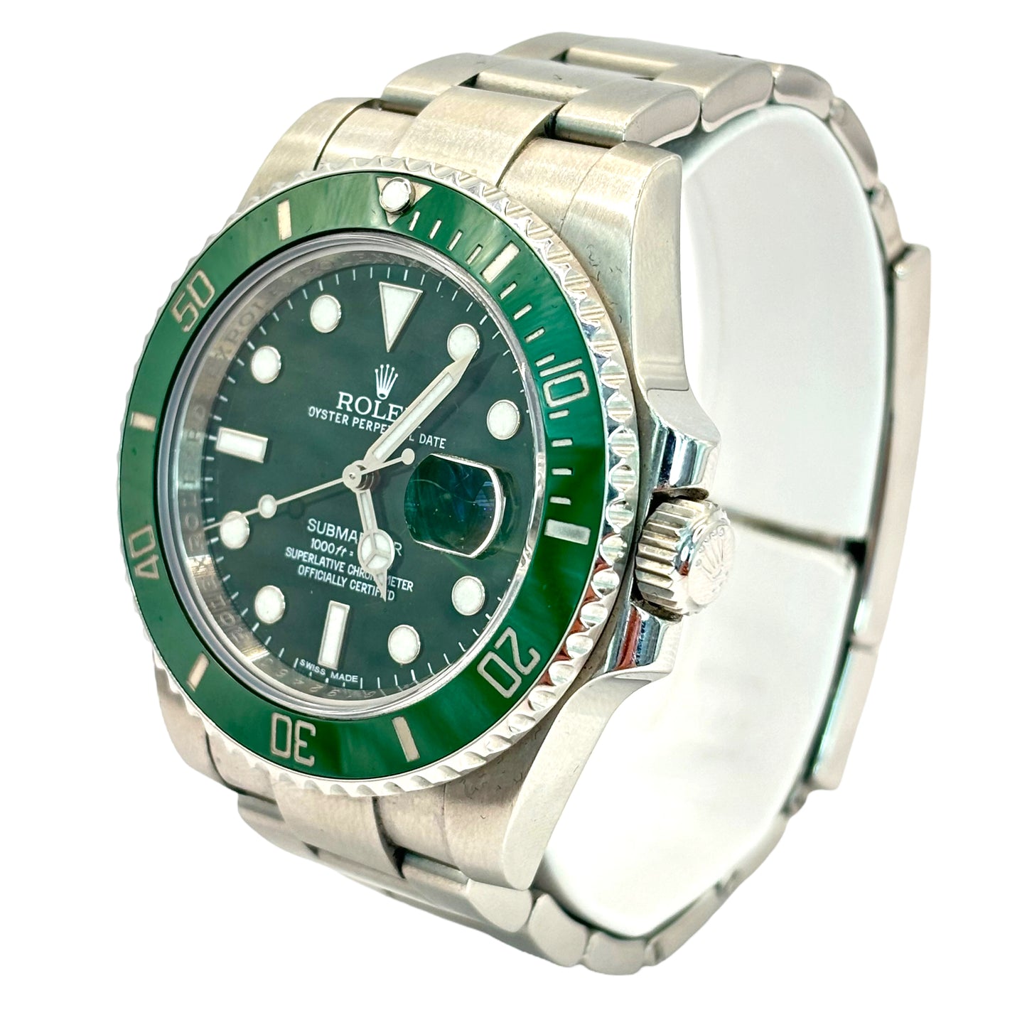 PRE-OWNED ROLEX SUBMARINER DATE REF.#116610LV “HULK” FULL-SET.