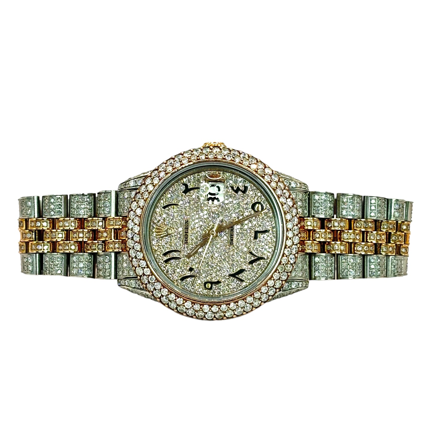 ROLEX DATEJUST 16CTW ROSE GOLD BUSTDOWN | ARABIC DIAL | JUBILEE | 36MM 16013