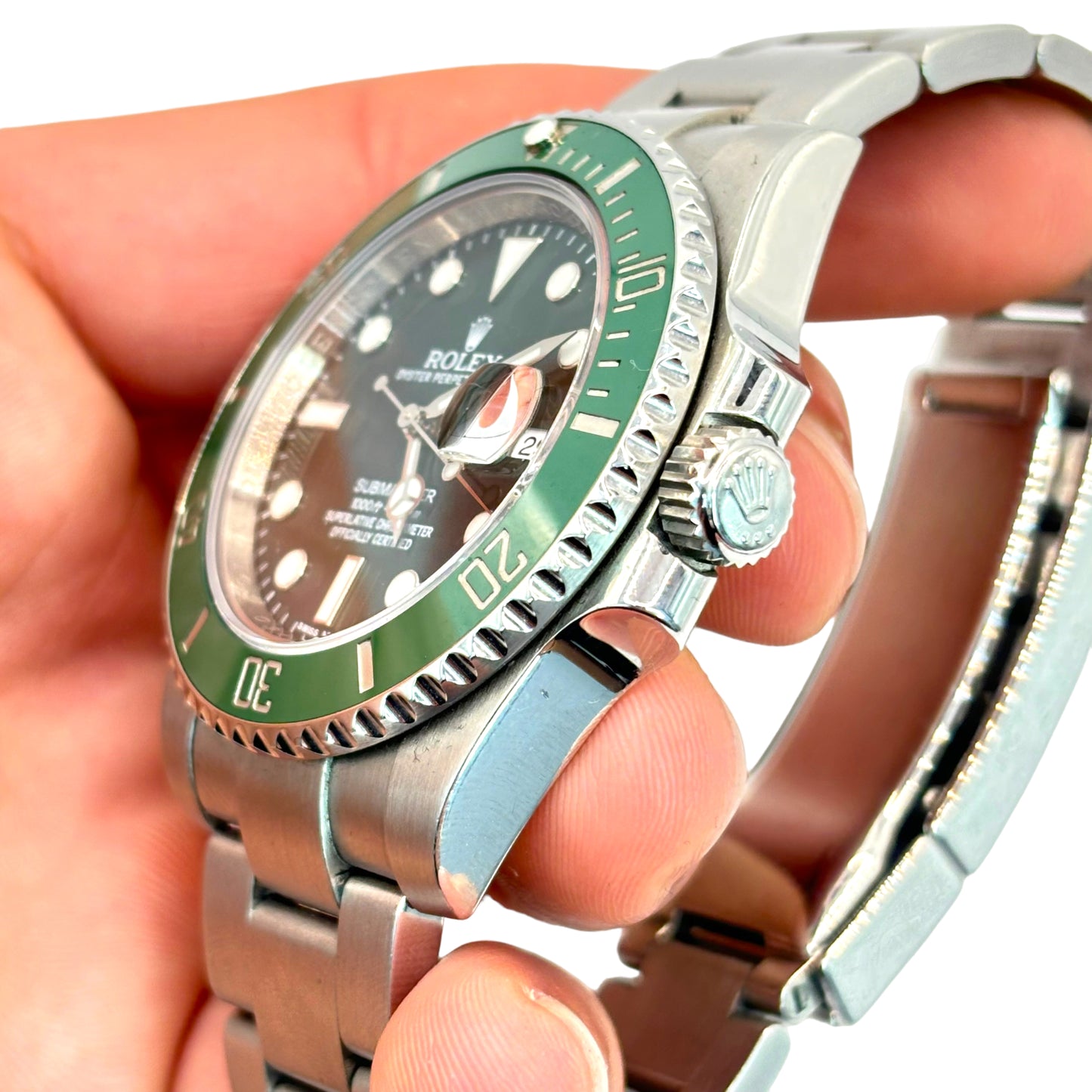 PRE-OWNED ROLEX SUBMARINER DATE REF.#116610LV “HULK” FULL-SET.