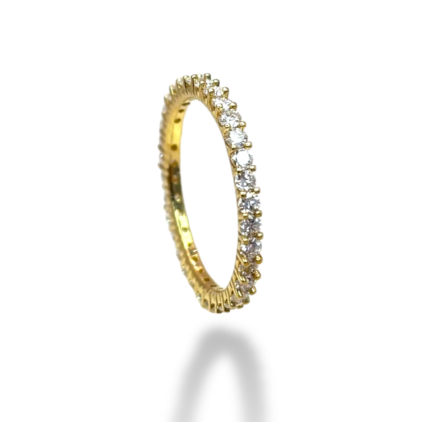 1.00 CT DIAMOND ETERNITY BAND 14KT YELLOW GOLD