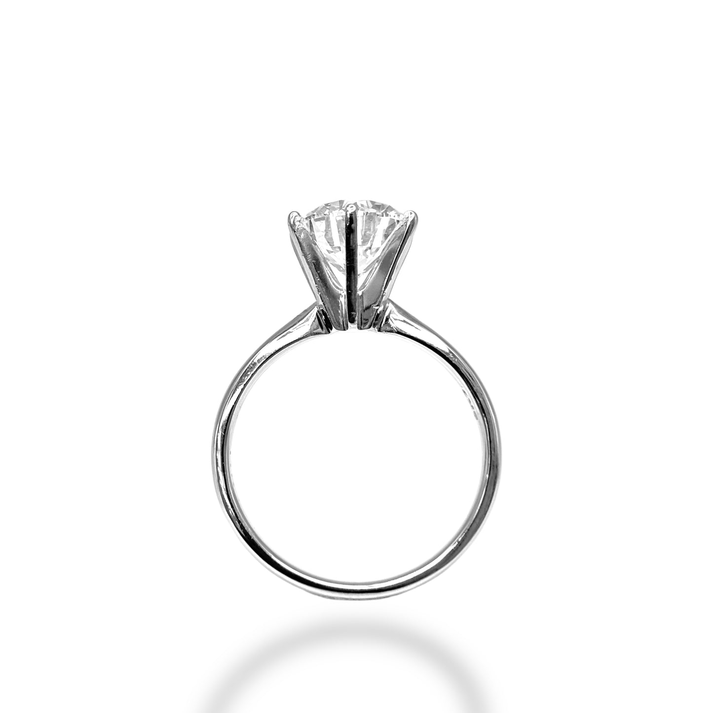 2.20 CT ROUND-CUT SOLITAIRE DIAMOND ENGAGEMENT RING 14KT