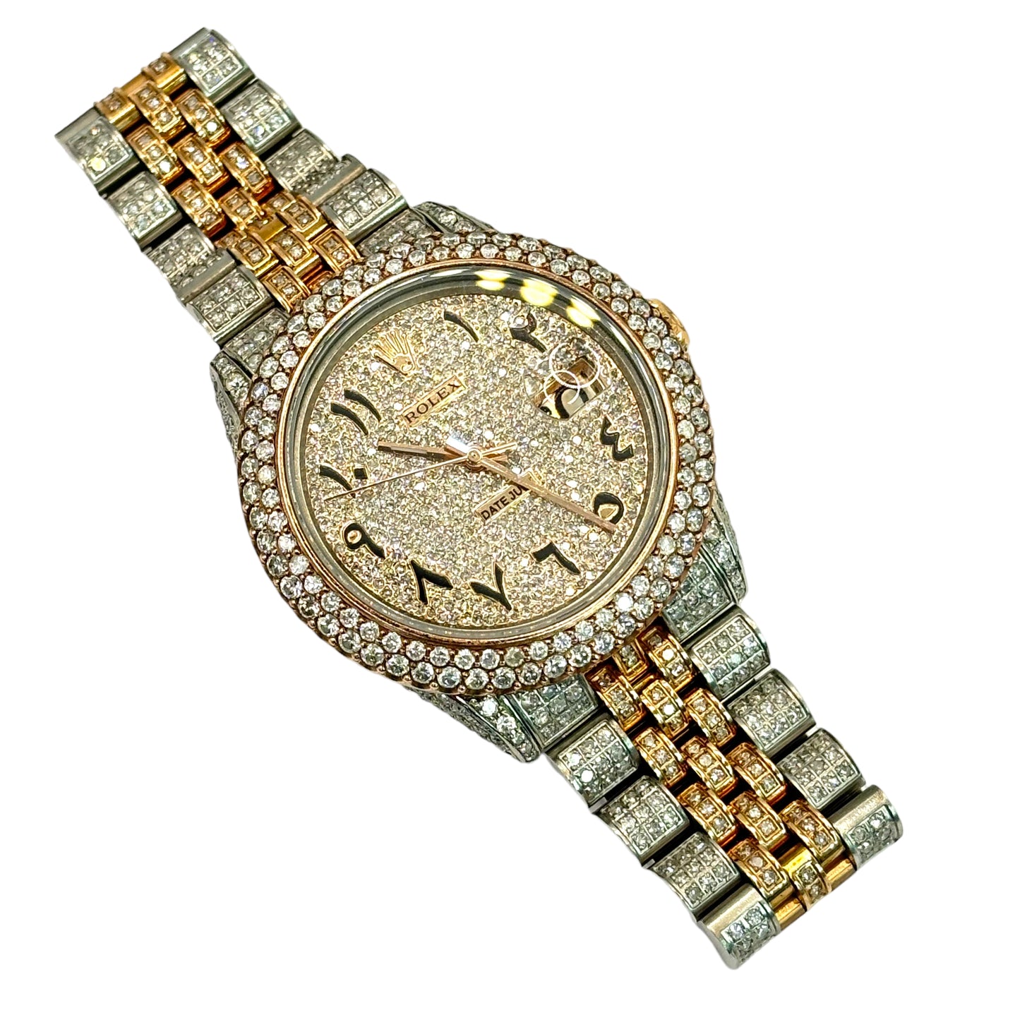 ROLEX DATEJUST 16CTW ROSE GOLD BUSTDOWN | ARABIC DIAL | JUBILEE | 36MM 16013