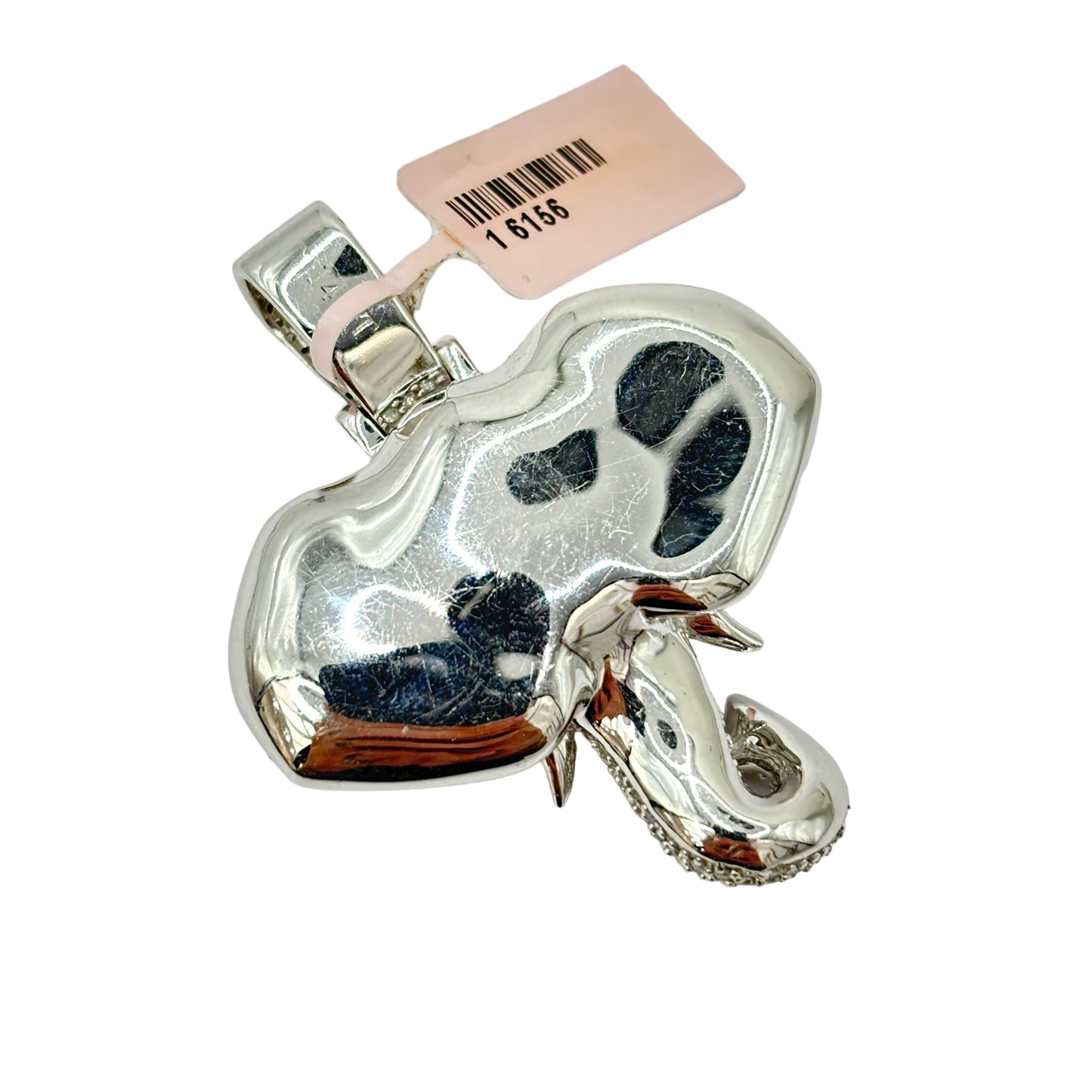 SOLID 14KT GOLD VVS-1 DIAMOND ELEPHANT PENDANT