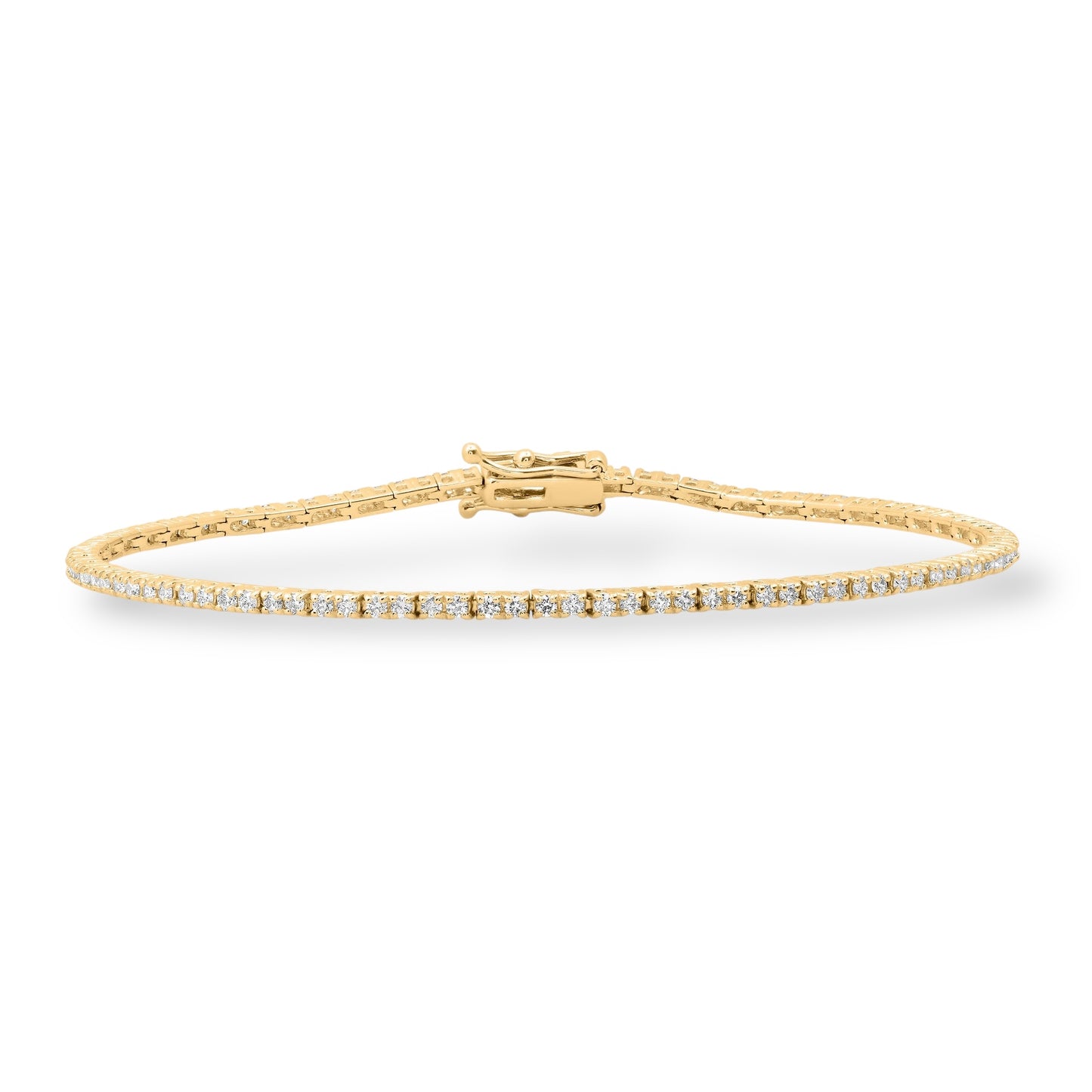 1.3MM 1-POINTER 14KT TENNIS BRACELET 8”