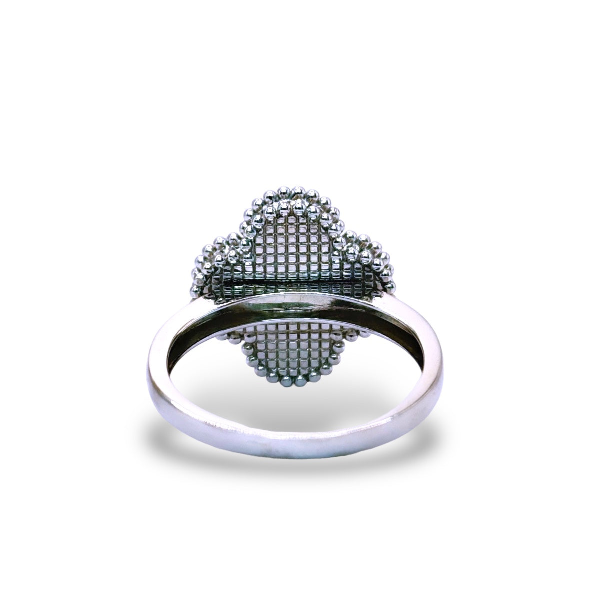 14KT CLOVER MOTHER-OF-PEARL RING
