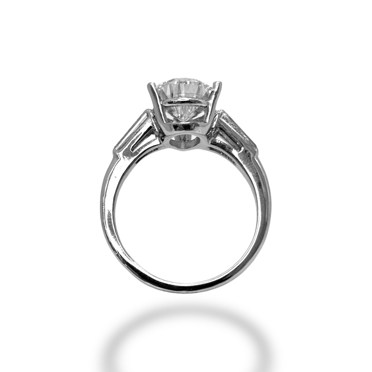 3.50 CT PEAR-CUT DIAMOND ENGAGEMENT RING PLATINUM