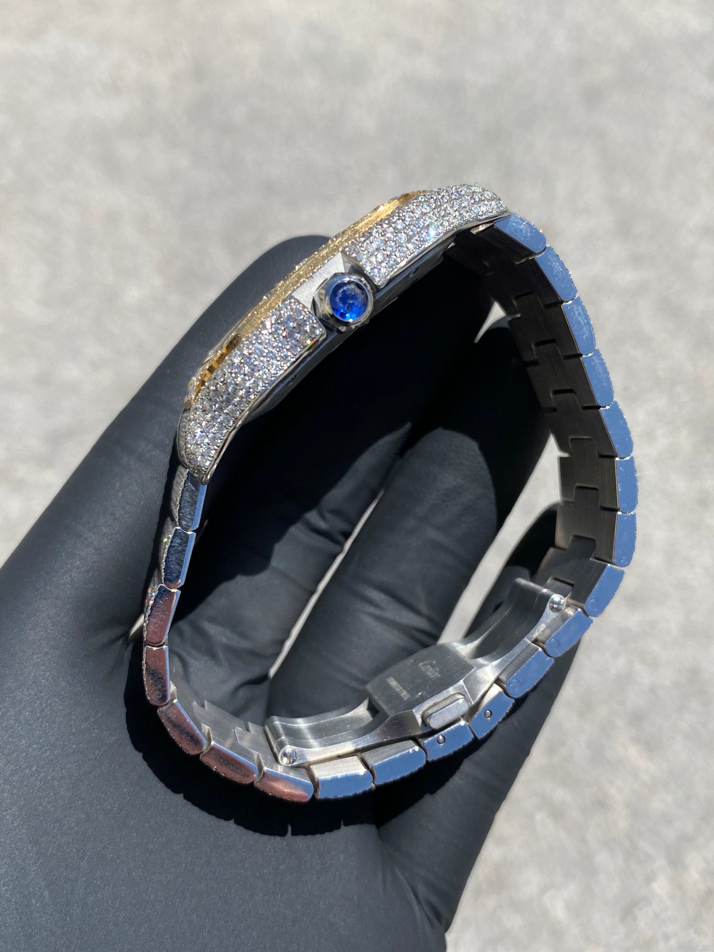 CARTIER SANTOS XL 41MM VVS-1 YELLOW GOLD TWO-TONE 25CTW.