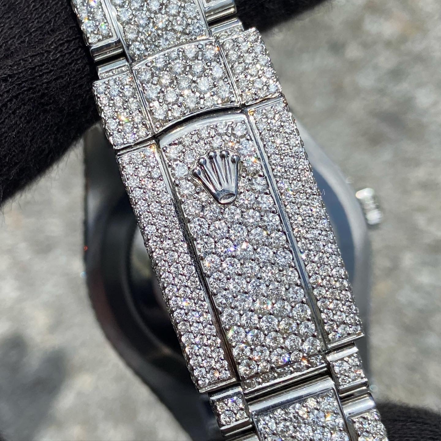 ROLEX DATEJUST 41MM STEEL DIAMOND BUSTDOWN
