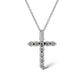 14Kt WHITE GOLD 1.25CTW DIAMOND CROSS