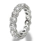 14KT GOLD 8CTW VVS-1 ROUND DIAMOND ETERNITY BAND