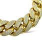 20MM 14KT GOLD DIAMOND MIAMI CUBAN LINK BRACELET 18.72CTW