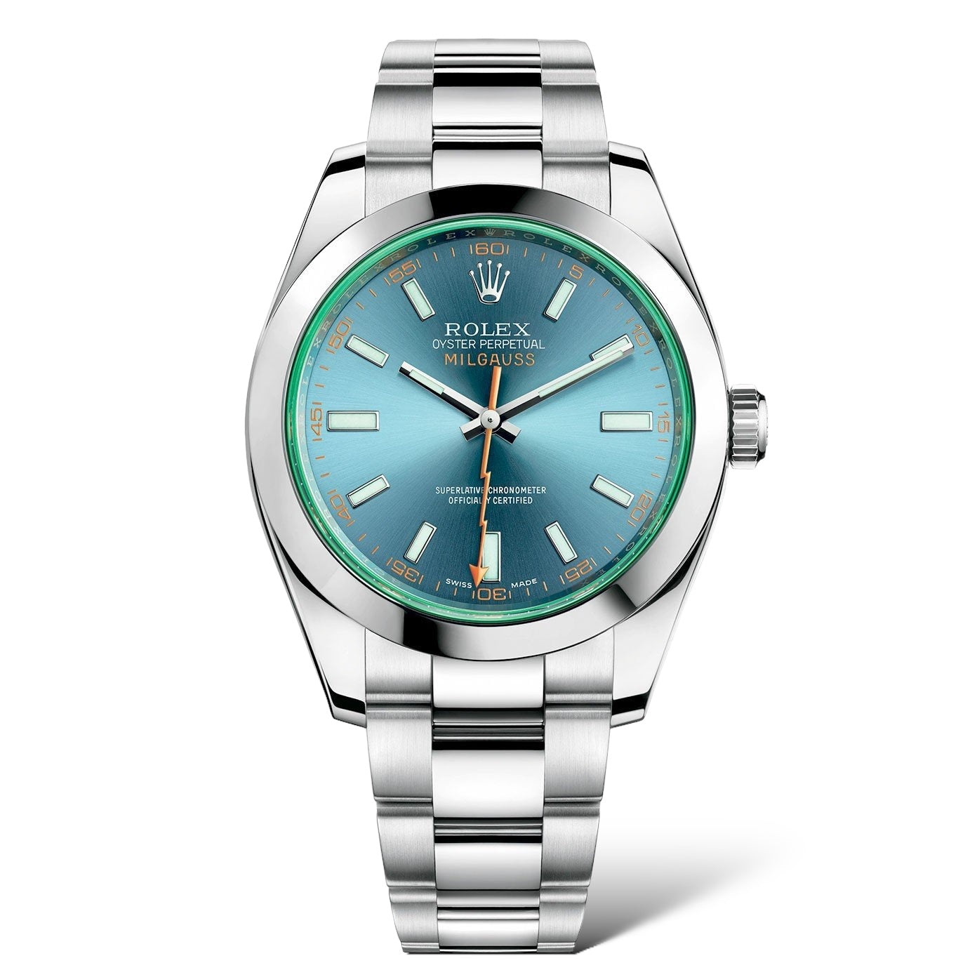 ROLEX MILGAUSS BLUE (Ref.116400GV) 40MM MENS WATCH