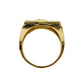 14KT GOLD ACE OF SPADE GAMBLER RING 6CT VVS-1 DIAMONDS