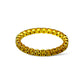 14KT GOLD ROUND-CUT YELLOW SAPPHIRE ETERNITY RING 1.00 CTW