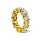 14KT YELLOW GOLD 11.00CTW ROUND-CUT ETERNITY BAND