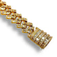 15MM 14KT ROSE GOLD BAGUETTE DIAMOND MIAMI CUBAN LINK BRACELET 14.00 CTW