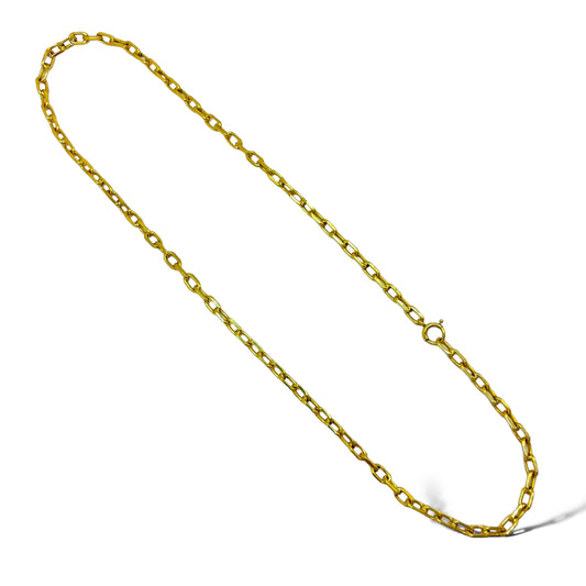 14KT YELLOW GOLD SOLID ANCHOR LINK CHAIN 20” 6MM