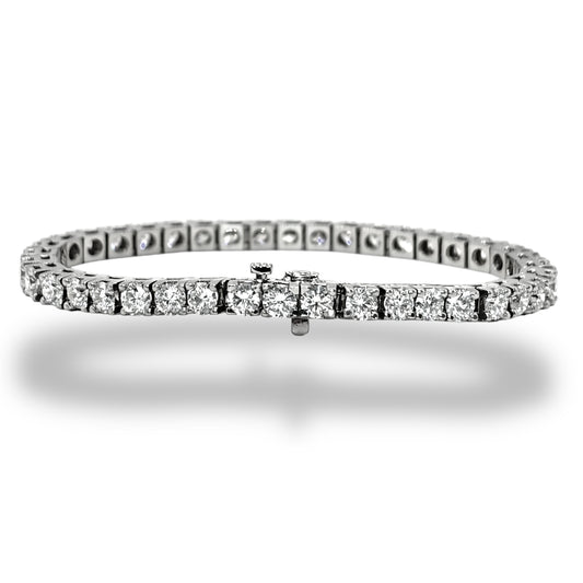 14Kt 10CTW VVS-1 IGI DIAMOND TENNIS BRACELET 8” 25PT