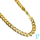 8.5MM 10KT SOLID YELLOW GOLD CURB LINK CHAIN 22” 47.85g