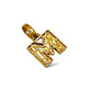 INITIAL CHARM 14KT GOLD VVS-1 DIAMONDS