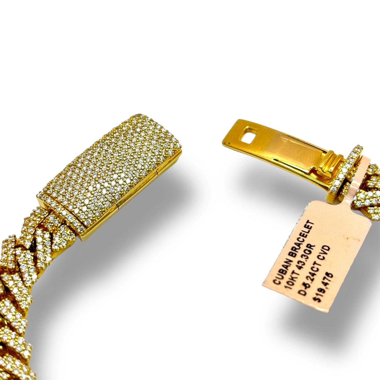 10MM DIAMOND MIAMI CUBAN LINK BRACELET 11.00CTW