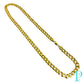 8.5MM 10KT SOLID YELLOW GOLD CURB LINK CHAIN 22” 47.85g