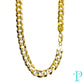 8.5MM 10KT SOLID YELLOW GOLD CURB LINK CHAIN 22” 47.85g