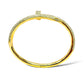 18KT GOLD 3.00CT DIAMOND NAIL BANGLE(PAVE SET)