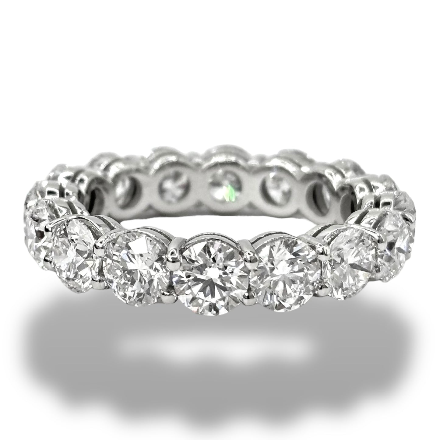 14KT GOLD 8CTW VVS-1 ROUND DIAMOND ETERNITY BAND