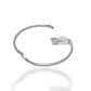 14KT WHITE GOLD ETERNITY DIAMOND BANGLE BRACELET 1.87 CTW