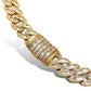 12.5MM 70G 22” 10KT YELLOW GOLD BAGUETTE CUBAN LINK 22.00CTW DIAMOND CHAIN