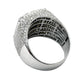 14Kt BAGUETTE & ROUND DIAMOND SQUARE TOP MENS RING 6CTW | 14 GRAMS