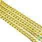 7.5MM 10KT HOLLOW YELLOW GOLD MIAMI CUBAN LINK CHAIN 24” 36.77g