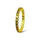 14KT GOLD ROUND-CUT YELLOW SAPPHIRE ETERNITY RING 1.00 CTW