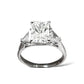 3.50 CT RADIANT-CUT DIAMOND ENGAGEMENT RING 14KT WHITE GOLD