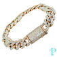 15MM 10KT ROSE GOLD MIAMI CUBAN/GUCCI HYBRID LINK DIAMOND BRACELET 8.5” 76.92g 13.56CTW