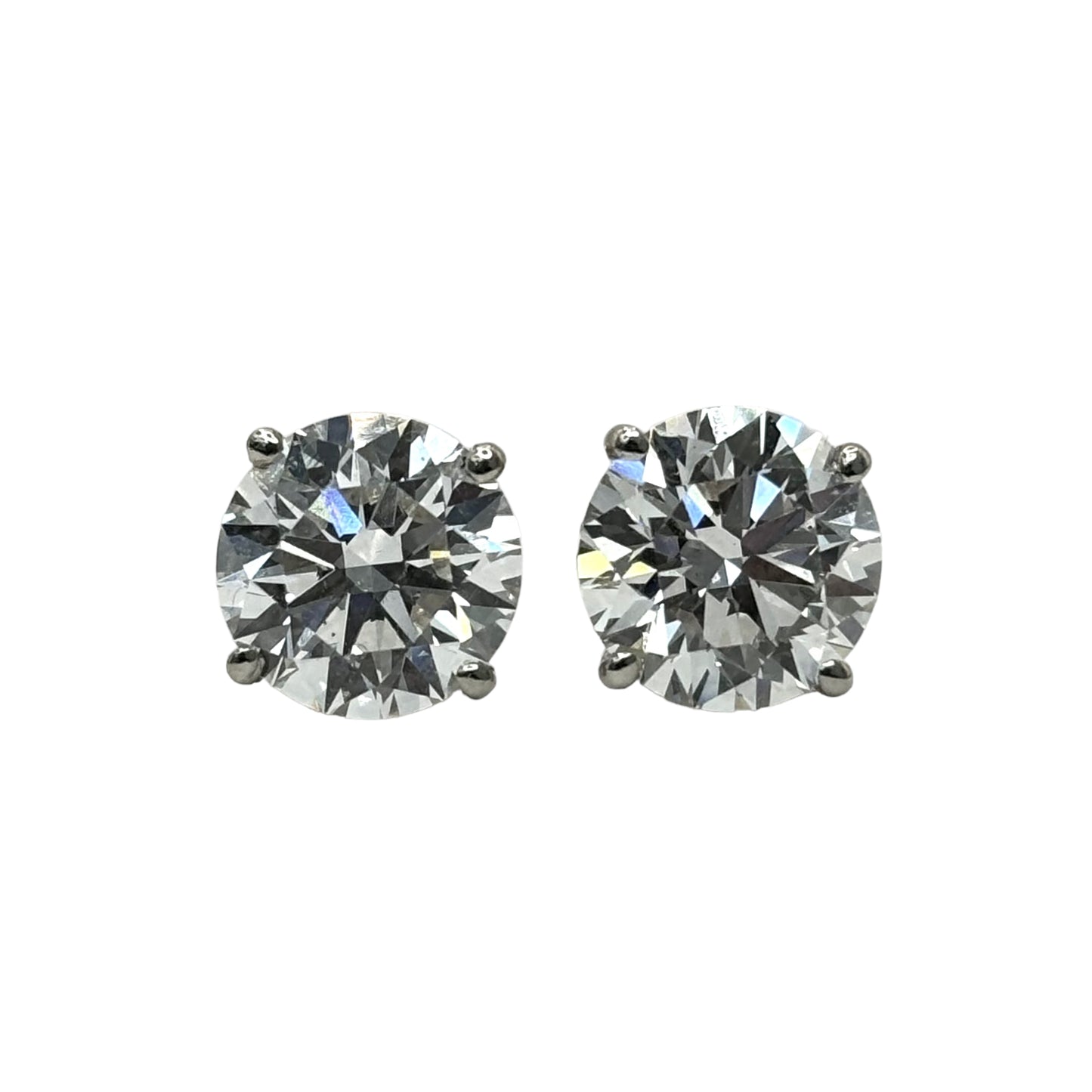 4CTW. VVS-1 D-F COLOR CVD IGI CERTIFIED DIAMOND STUDS | 2CTW. EACH ONE