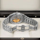 AUDEMARS PIGUET (Ref.15400ST) ROYAL-OAK NATURAL DIAMOND BUSTDOWN 41MM MENS WATCH