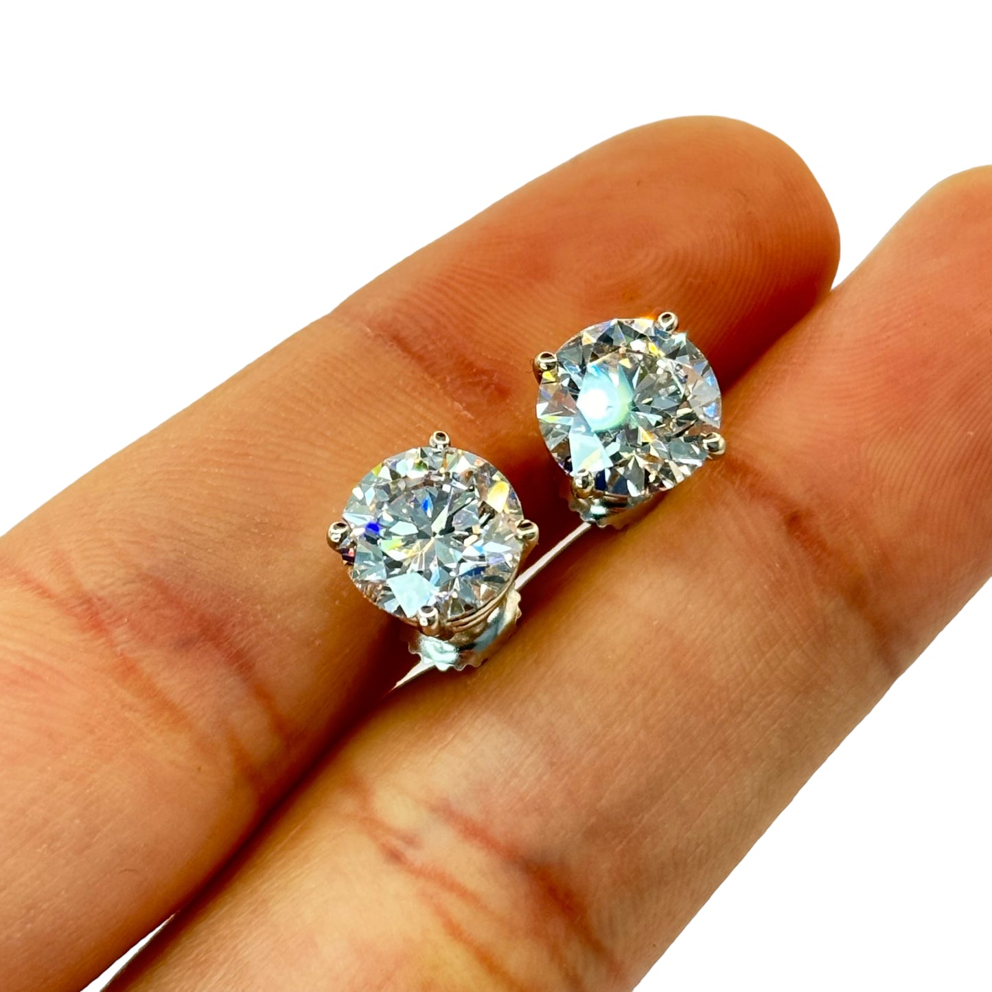 4CTW. VVS-1 D-F COLOR CVD IGI CERTIFIED DIAMOND STUDS | 2CTW. EACH ONE