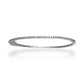 14KT WHITE GOLD ETERNITY DIAMOND BANGLE BRACELET 1.87 CTW