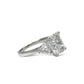 3.50 CT RADIANT-CUT DIAMOND ENGAGEMENT RING 14KT WHITE GOLD